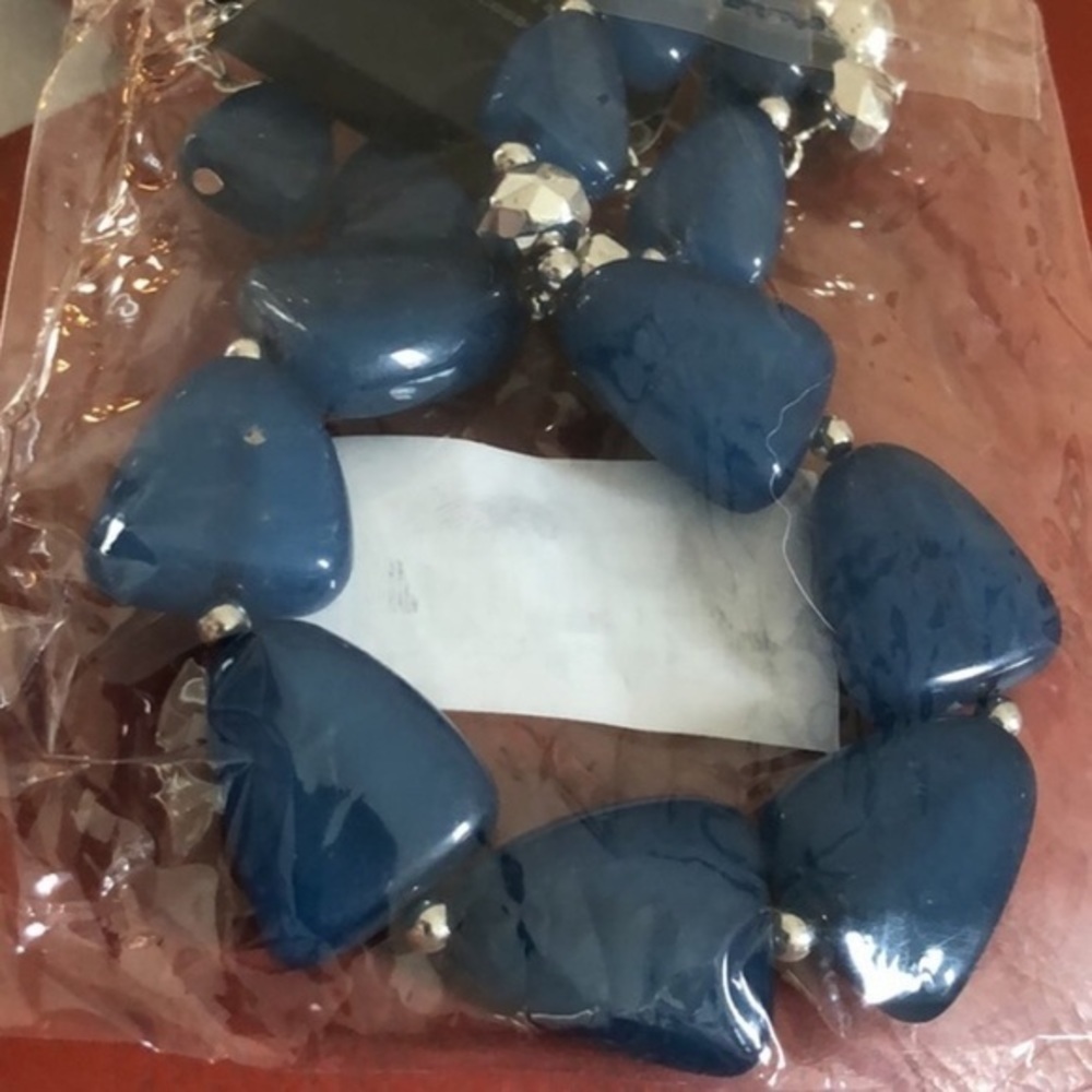 Mykonos Blue Beaded Necklace and Earrings Set BRAND NEW - Picture 4 of 4